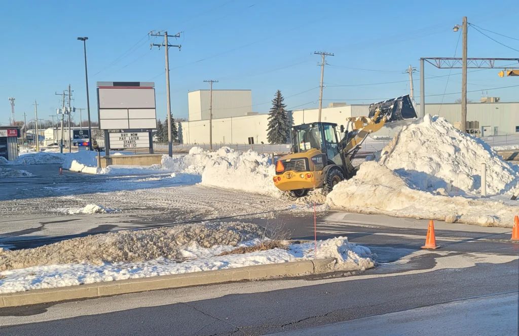 Dedicated snow removal fleet serving commercial properties