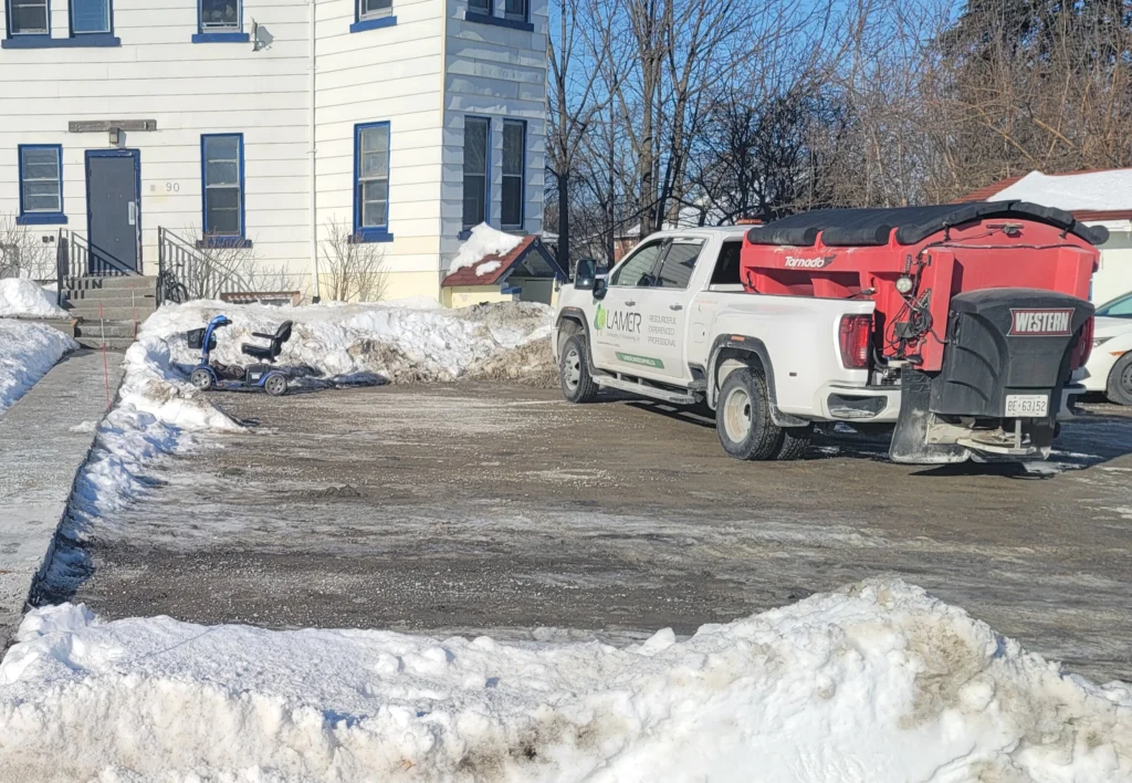 Commercial Snow Plowing Sanding and Salting