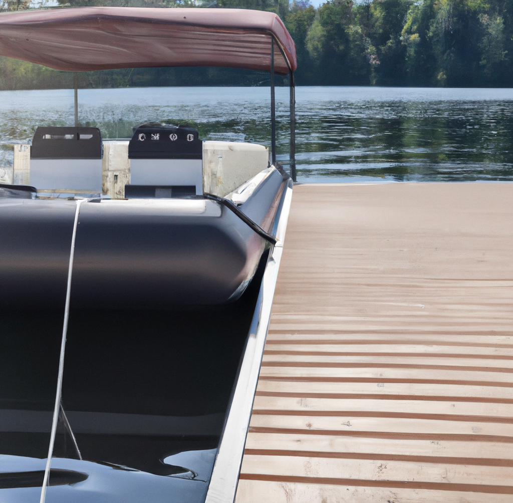 Dock decking and hardware at the waterline